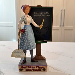 Retired Jim Shore God Bless Those Who Teach 2007